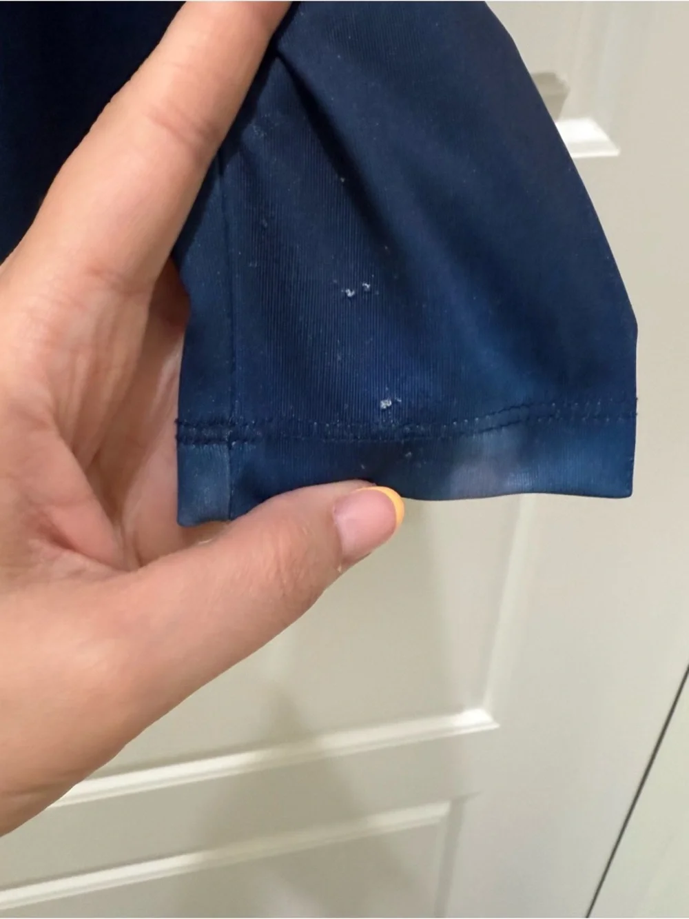 Buc-ee's Performance Long Sleeve Blue American Flag Shirt